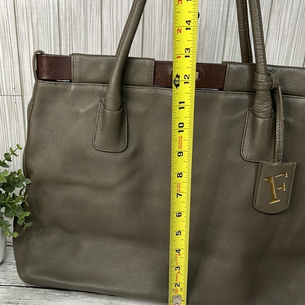 FURLA  fine pebble Leather tote Shoulder bag - Picture 16 of 16